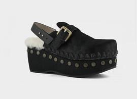 Zueco Mou Pony Skin Clog With Blanck