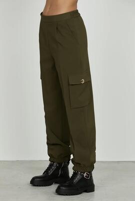 Pantalón Relish Teclena Bajo Puño Verde Militar