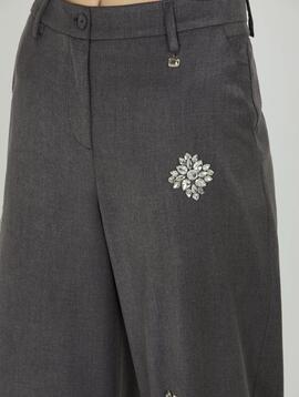 Pantalón Relish Avez Brillos Gris