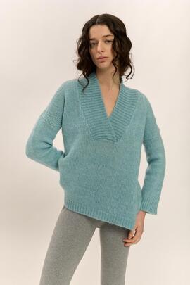 Jersey Montoto Pico Acanalado Azul