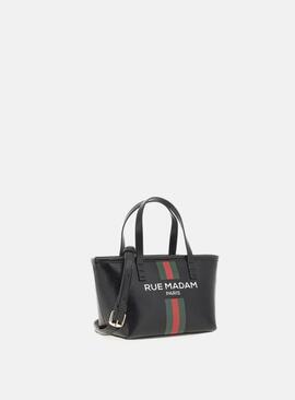 Bolso Rue Madam Mini Shopping Negro