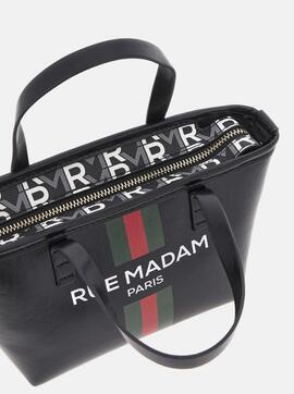 Bolso Rue Madam Mini Shopping Negro