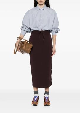 Falda Pinko Deportivo Logo Love Birds Granate