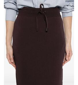 Falda Pinko Deportivo Logo Love Birds Granate