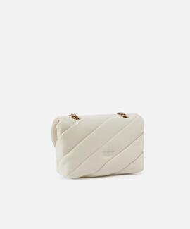 Bolso Pinko Love Puff Mini Crudo