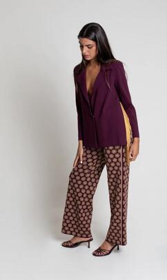 Pantalón Pisonero Norah Granate/Camel