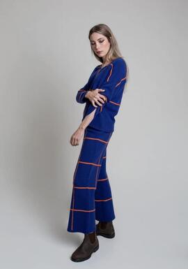 Pantalón Pisonero Royal Tinta /Naranja