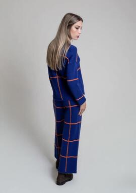 Pantalón Pisonero Royal Tinta /Naranja