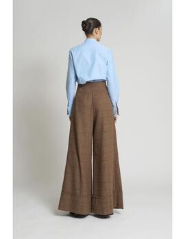 Pantalón Zaitegui Samuray Cuadros Marrones