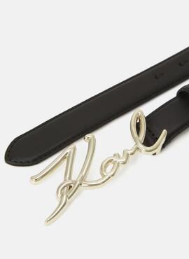 Cinturón Karl Logo Dorado