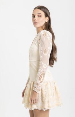 Vestido Highly Vainilla Calado