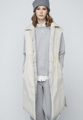 Chaleco Unlimited Parka Nina beige/gris