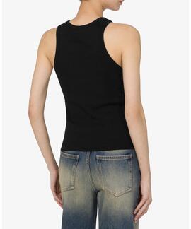 Top Moschino Basico Negro