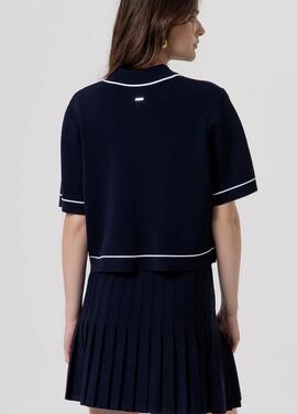 Polo Fracomina Cropped Punto Marino