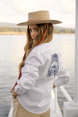 Camisa Highly Preppy Nudo Blanca