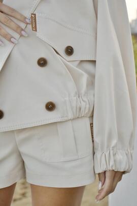 Cazadora Highly Preppy Manga Desmontable Camel