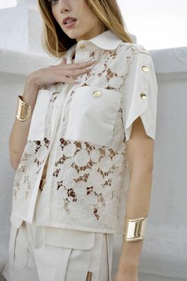 Blusa Highly Preppy Romantica Manga Corta