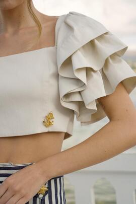 Top Highly Preppy Volante Camel