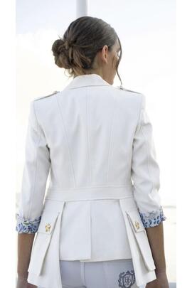 Blaiser Highly Preppy Sahariana Blanca