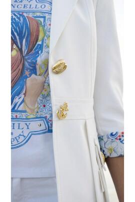 Blaiser Highly Preppy Sahariana Blanca