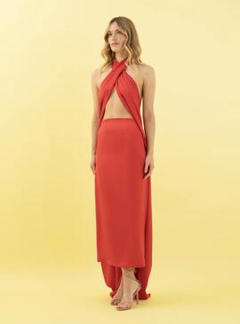 Kaftan Victoria Altinak Rojo