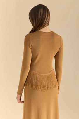 Jersey Montoto Flecos Viscosa Chocolate