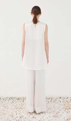 Top Eleh Satinado Blanco