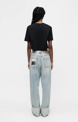 Camiseta Moschino Corta Negra