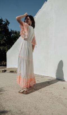 Vestido Piti Cuiti Kerala Fluor Blanco