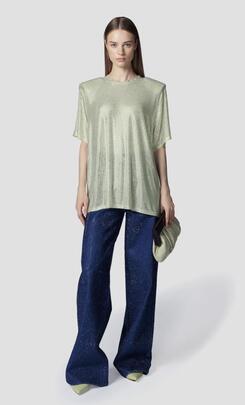 Camiseta Oversize Tull  Brillos Verde
