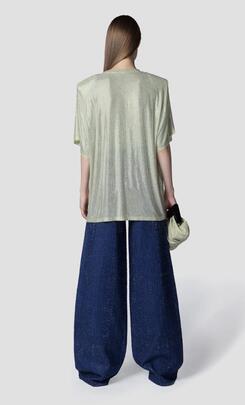 Camiseta Oversize Tull  Brillos Verde