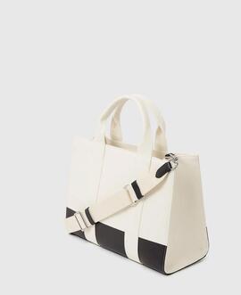 Bolso Karl Tote Blanco/negro