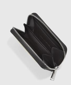 Cartera Karl K/Autograph SM Negro Blanco