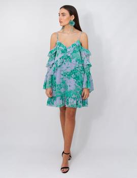 Vestido Isabelle Blanche Midi Rouches para Mujer