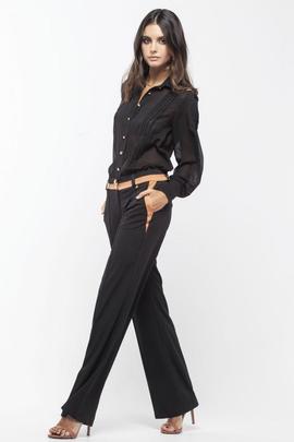 Pantalón Bicolor Negro-Maquillaje para Mujer
