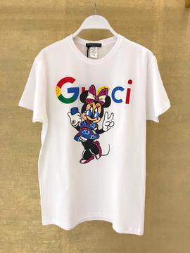 T- Shirt Fuck Your Fake Minnie Gucci Lux para Mujer
