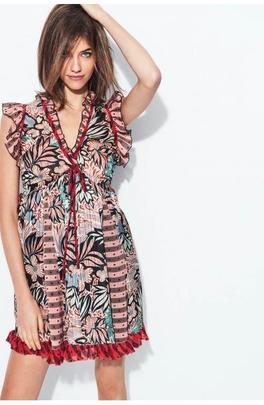 Vestido H.Preppy Gasa Tropical Combina Multicolor para Mujer