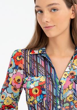 Vestido Fracomina Printed Short Multicolor para Mujer