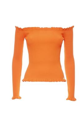 Top Fracomina Schiffer Pull Naranja para Mujer