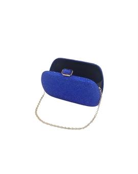 Clutch Brillos Azul Klein para Mujer