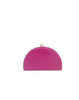 Clutch Semiluna Charol Buganvilla para Mujer
