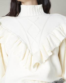 Sweater Silvian Ribbar Beige para Mujer