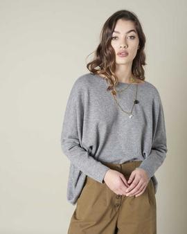 Sweater Silvian Moriumr Gris para Mujer