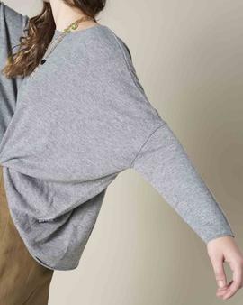Sweater Silvian Moriumr Gris para Mujer