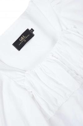 Top Guts-Love Pump Up Shirt Blanco para Mujer