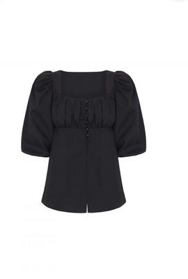 Top Guts&Love Pump Up Noir Shirt Negro para Mujer
