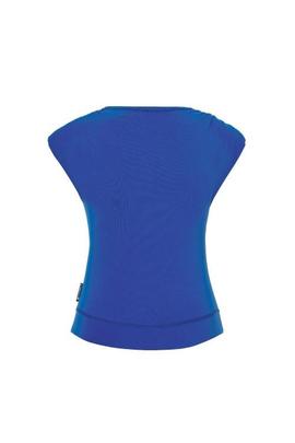 Camiseta H.Preppy Escudo Hombreras Azul para Mujer