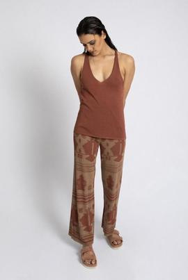 Top Pisonero Acacia Nuedo Terracota para Mujer