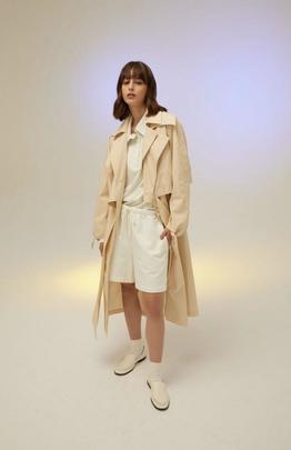 Trench Isabelle Blanche Beige para Mujer