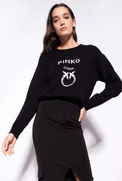 PINKO: Jersey para mujer, Negro  Jersey Pinko 101685A163 en línea en